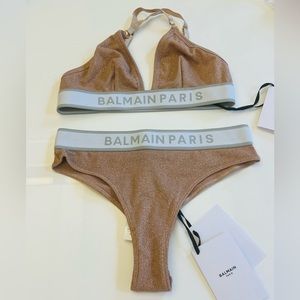 BALMAIN***Bra w/Matching Thong Underwear SET****Small $678